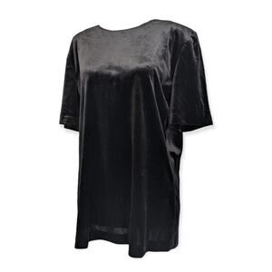 Vintage Saint Germain Black Velvet Top